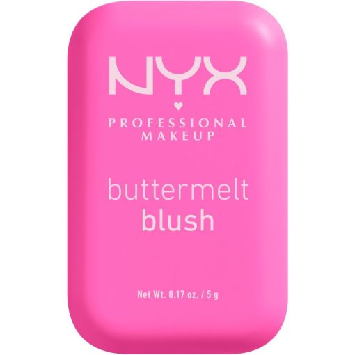 Nyx Professional Makeup Buttermelt Blush Colorete en polvo textura cremosa se difumina fácilmente para acabado perfecto y duradero