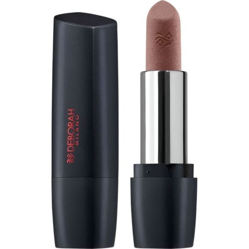 Deborah Milano Matte Lipstick Barra de labios mate con color altamente pigmentado y efecto rellenador de larga duración