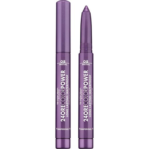 Deborah Milano 24 Ore Color Power Long Lasting & Waterproof Eyeshadow Sombra de ojos en barra con color extrapigmentado para look impecable de larga duración