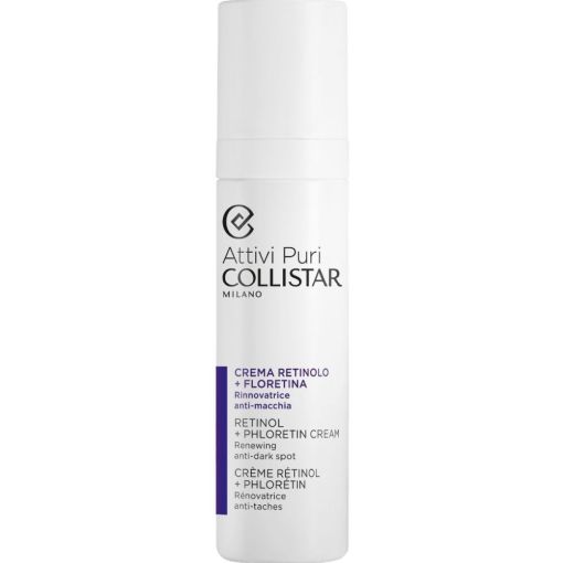 Collistar Attivi Puri Crema Retinol + Florentina Crema hidratante reduce manchas y arrugas suaviza la textura y estimula la renovación celular 50 ml