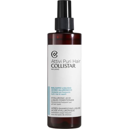 Collistar Acttivi Puri Hair Bálsamo Líquido Con Ácido Hialurónico Acondicionador de textura líquida ofrece hidratación intensa y efecto relleno para cabello revitalizado 200 ml