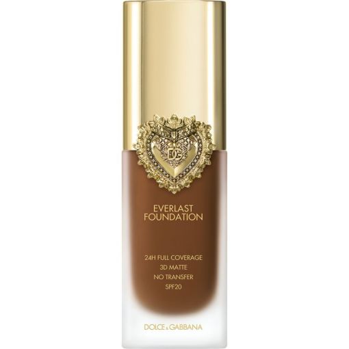 Dolce & Gabbana Everlast Foundation Spf 20 Base de maquillaje con fórmula vegana cobertura total y resistente al agua para acabado impecable 24 horas