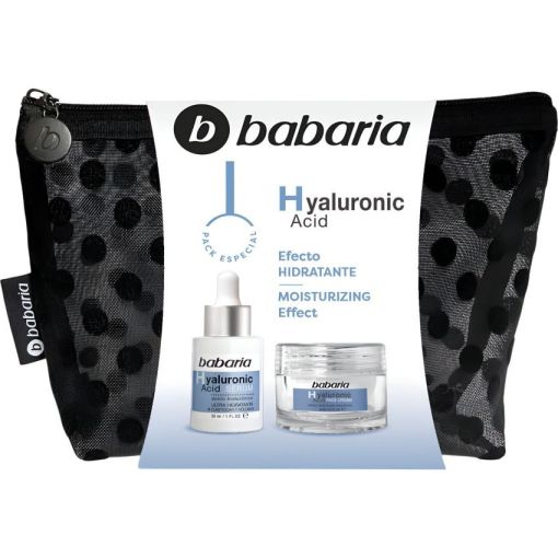 Babaria Hyaluronic Acid Neceser Pack Especial Tratamiento facial hidratante mejora la elasticidad y firmeza tanto de día como de noche