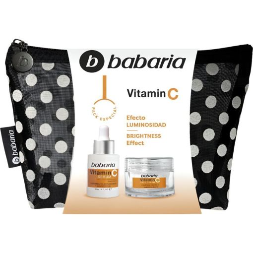 Babaria Vitamin C Neceser Pack Especial Tratamiento facial iluminador revitaliza y rejuvenece para piel radiante y llena de vida