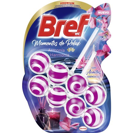 Bref Colgador Wc Momentos De Relax Armonía Premium Colgador wc neutralizador de olores ofrece limpieza frescor y fragancia