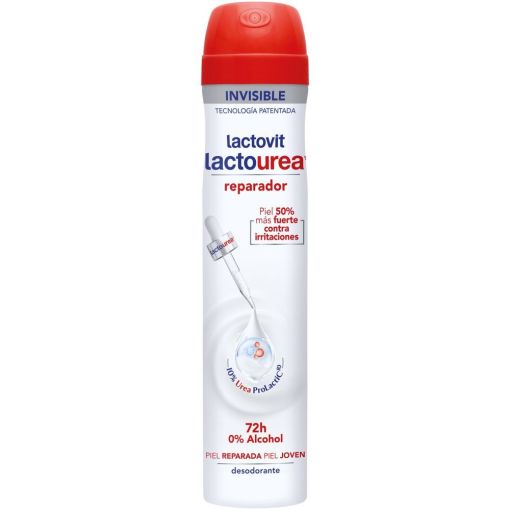 Lactovit Lactourea Reparador Desodorante Spray Desodorante 0% alcohol antiirritaciones hidratante y reparador protección 48 horas 200 ml