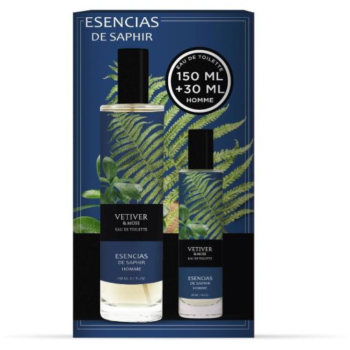 Saphir Esencias Vetiver & Moss Estuche Eau de toilette para hombre 150 ml