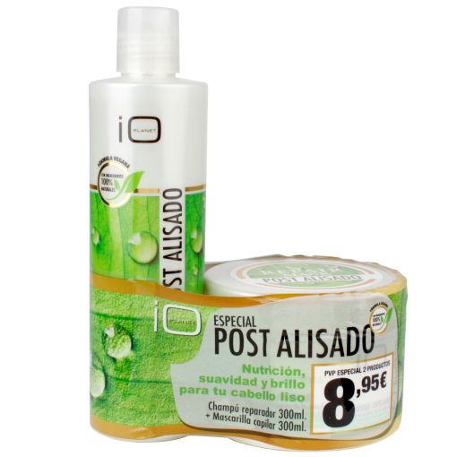 Io Planet Kit Especial Post Alisado Pack para después del alisado sin sulfatos para nutrición suavidad y brillo