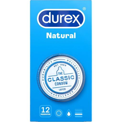 Durex Preservativos Natural Preservativos sin olor ni color potencia la seguridad durante tus relaciones sexuales