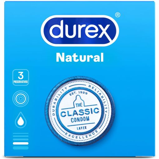 Durex Preservativos Natural Preservativos sin olor ni color potencia la seguridad durante tus relaciones sexuales