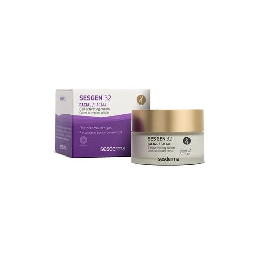 Sesderma Sesgen 32 Facial Crema Activadora Celular Crema hidratante antienvejecimiento aumenta la luminosidad y unifica el tono 50 ml