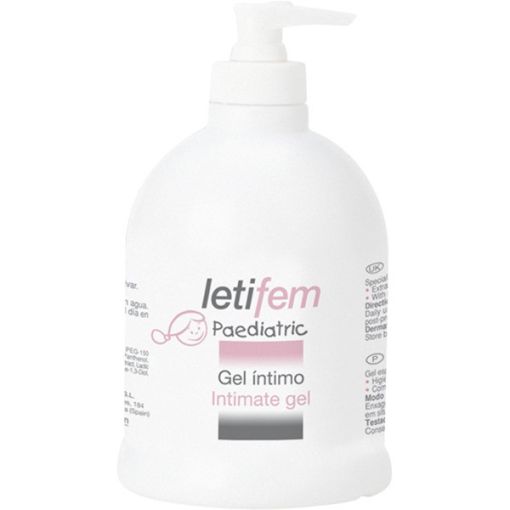 Leti Fem Paediatric Gel Íntimo Gel de higiene íntima extrasuave con activos hidratantes y emolientes hasta los 12 años 250 ml