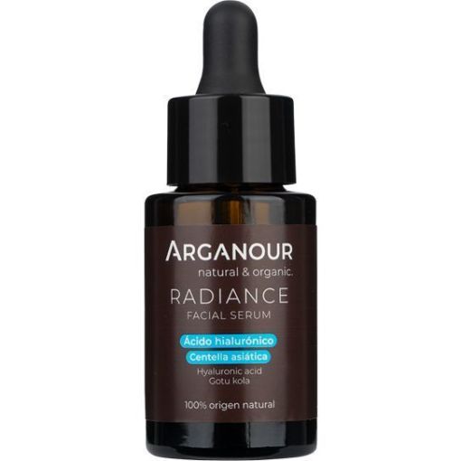 Arganour Radiance Sérum Facial Ácido Hialurónico Y Centella Asiática Sérum facial ayuda a retrasar el envejecimiento prematuro 100% natural 30 ml