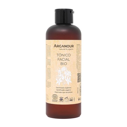 Arganour Tónico Facial Bio Tónico facial 100% natural refresca y calma tonificando y purificando la piel 250 ml