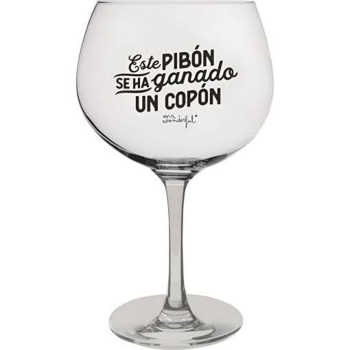 Mr. Wonderful Copa Este Pibón Se Ha Ganado Un Copón Copa para brindar y celebrar como se merece disfruta de tus combinados preferidos 70 cl