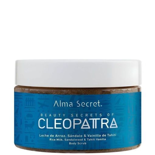 Alma Secret Beauty Secrets Of Cleopatra Exfoliante corporal renueva suaviza y nutre con leche de arroz sándalo y vainilla 250 ml