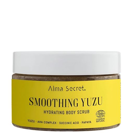 Alma Secret Smoothing Yuzu Hydrating Body Scrub Exfoliante corporal nutritivo calmante y reparador 250 ml