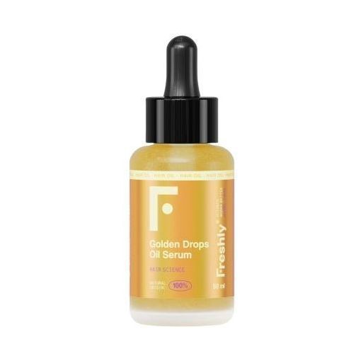 Freshly Cosmetics Golden Drops Oil Serum Sérum capilar fortalece la fibra capilar y reduce la rotura 50 ml