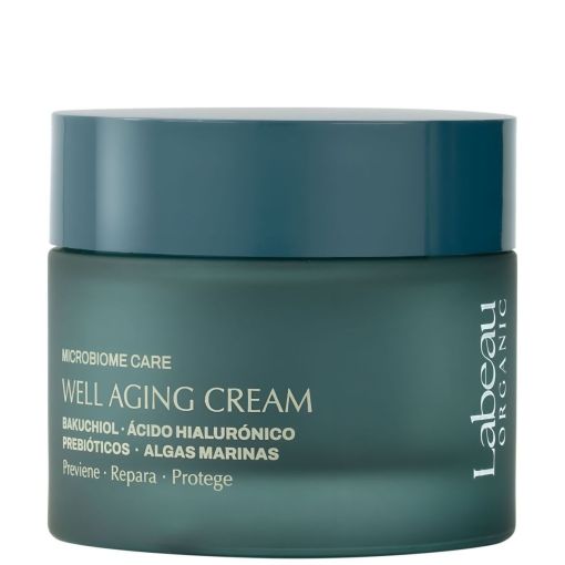 Labeau Organic Bakuchiol Ácido Hialurónico Well Aging Cream Crema antiedad mejora firmeza hidratación y elasticidad reparando y protegiendo 50 ml