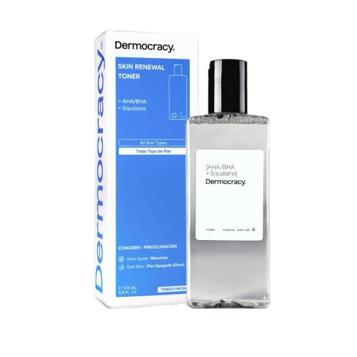 Dermocracy Skin Renewal Toner Tónico exfolia revitaliza y renueva mejorando la textura y el tono de la piel 200 ml