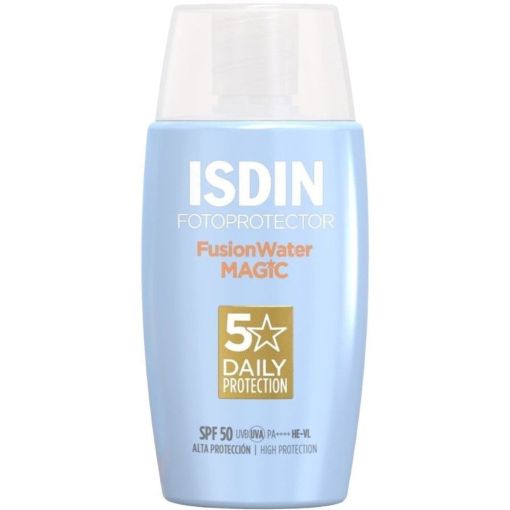 Isdin Fotoprotector Fusionwater Magic Spf 50 Protector solar facial de rápida absorción para sensación de frescor y acabado sedoso 50 ml