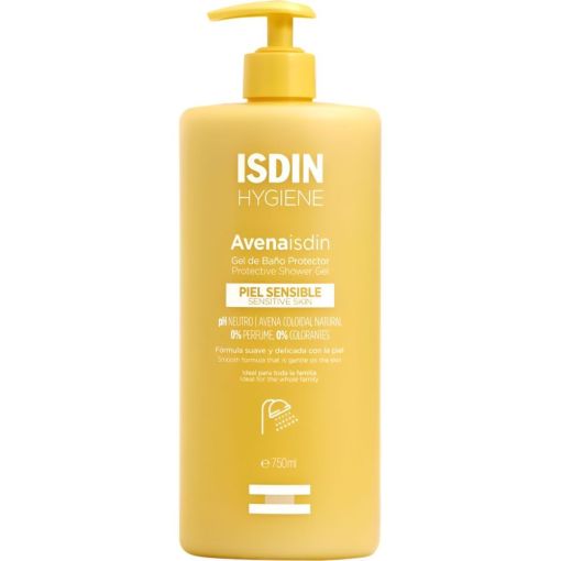 Isdin Hygiene Avenaisdin Gel De Baño Protector Gel de ducha protege y ayuda a evitar su deshidratación 750 ml