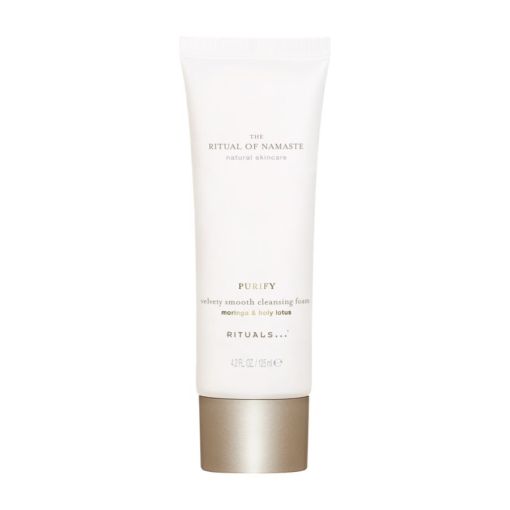 Rituals The Ritual Of Namaste Purify Velvety Smooth Cleansing Foam Crema limpiadora sin jabón suave y delicada refresca hidrata y prepara la piel con flor de loto 125 ml