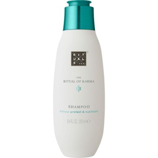 Rituals The Ritual Of Karma Shampoo Champú para cabello brillante y sano perfumado con loto sagrado y té blanco 250 ml