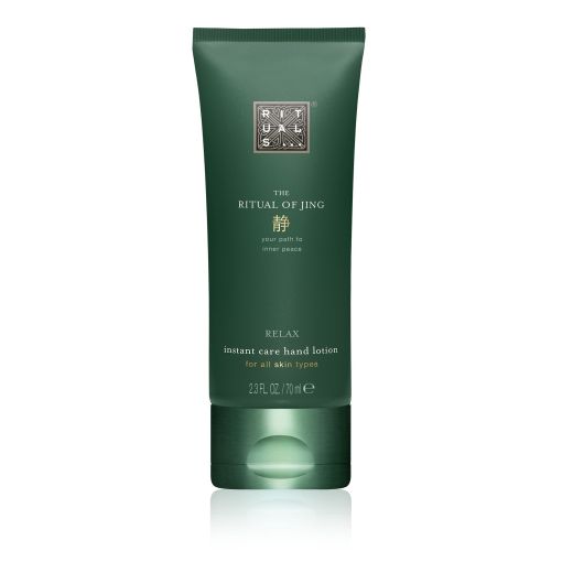 Rituals The Ritual Of Jing Relax Instant Care Hand Lotion Loción de manos natural y relajante con aroma florar de loto y jinjolero 70 ml