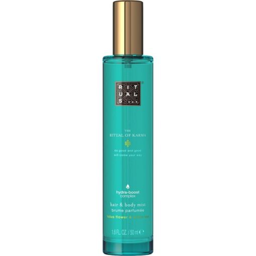 Rituals The Ritual Of Karma Hair & Body Mist Body y hair mist derrocha positividad de la cabeza a los pies con aroma a loto sagrado y té blanco 50 ml