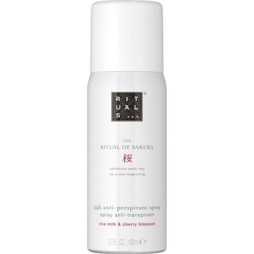 Rituals The Ritual Of Sakura 24h Anti-Perspirant Desodorante Spray Desodorante antitranspirante protege con aroma leche de arroz y flor de cerezo 150 ml