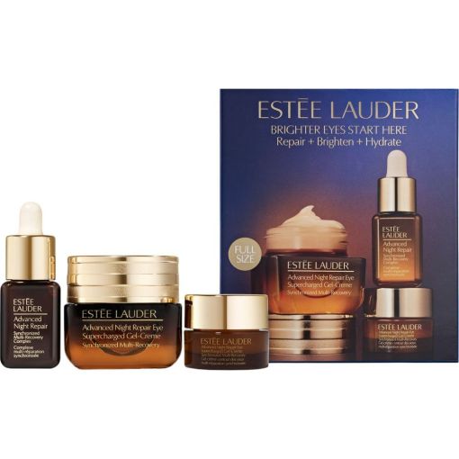 Estee Lauder Advanced Night Repair Eye Supercharged Gel-Creme Estuche Contorno de ojos antiojeras y antiedad reduce las líneas de expresión en solo 2 semanas 15 ml