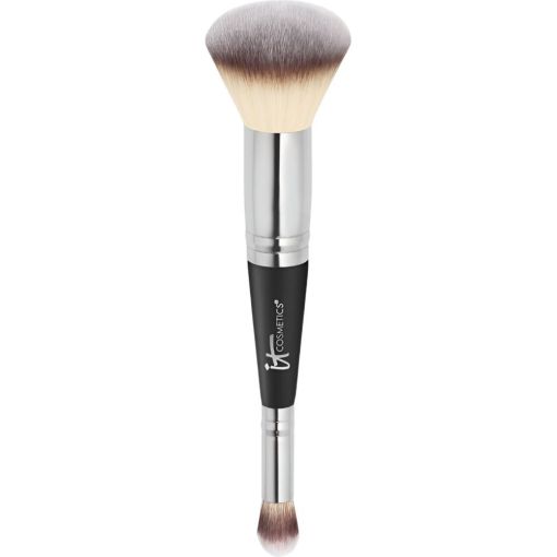 It Cosmetics Heavenly Luxe Complexion Perfection Brush Brocha doble de maquillaje para base y corrector para precioso e impecable acabado