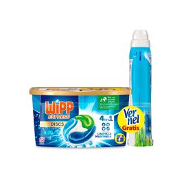 Pack 2x Wipp Express Detergente Líquido Azul + 2x Vernel Suavizante Cielo  Azul 57 Dosis (Gratis