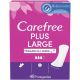 Carefree Fragancia Ligera Plus Large Protegeslips Protegeslip de rápida absorción antifugas ofrece protección duradera y fragancia