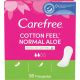 Carefree Cotton Feel Normal Aloe Protegeslips Protegeslip 100% transpirable ofrece protección suave y sensación refrescantre 56 uds