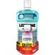 Listerine Mentol Enjuage Bucal+Enjuage Bucal Gratis Colutorio sin alcohol elimina gérmenes gingivitis y el mal aliento sabor menta 500 ml