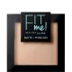 Maybelline Fit Me! Matte + Poreless Polvos Polvos compactos matificantes afina poros hasta 12 horas para acabado  sin brillos