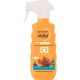 Delial Niños Spray Protector Eco-Diseñado 50+ Protector solar infantil muy resistente al agua antiarena 300 ml