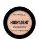 Rimmel London High'Light Buttery-Soft Highlighting Powder Polvos iluminadores con pigmentos reflectantes para cpnseguir un resplandor brillante y homogéneo