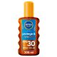 Nivea Sun Protege & Broncea Spray Solar Spf 30 Aceite solar corporal de doble efecto estimula el bronceado natural de la piel 200 ml