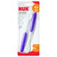 Nuk Cuchara Soft Feeding Spoon +4m Cuchara de silicona extrablanda para pasar gradualmente de succionar a comer 2 uds