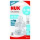 Nuk Tetina First Choice+ 6-18m Silicone Tetina simula el pezón materno y se adapta a la forma de la mandíbula 2 uds