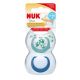 Nuk Chupete Star 6-18m Látex Chupete con tetina extrasuave reduce la presión en los dientes y la mandíbula 2 uds