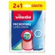 Vileda Bayeta Microfibre Ultra Fresh Formato Especial Bayeta elimina eficazmente la suciedad de todo tipo de superficies 30x30 cm 3 uds