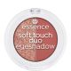 Essence Soft Touch Duo Eyeshadow Sombra de ojos ofrece textura suave para un look mate y brillante especial de larga duración