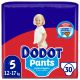 Dodot Pants Pañal-Braguita 12-17 Kg Talla 5 Pants antifugas ultraabsorbente con cintura elástica y ajuste 350º  hasta 12 horas de protección 30 uds