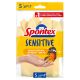 Spontex Guantes Sensitive Talla S 6 1/2·7 Guantes de látex natural con una parte interior satinada extremadamente suaves 2 uds