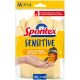 Spontex Guantes Sensitive Talla M 7 1/2·8 Guantes de látex natural con una parte interior satinada extremadamente suaves 2 uds