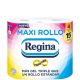 Regina Maxi Rollo Papel higiénico de doble capa desmatológicamente probado y delicadamente perfumado a talco 4 uds